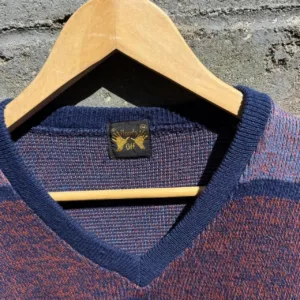 Men's Navy and Blue Jumper