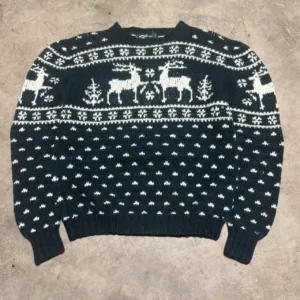 Polo Ralph Lauren Men's Green and White Jumper