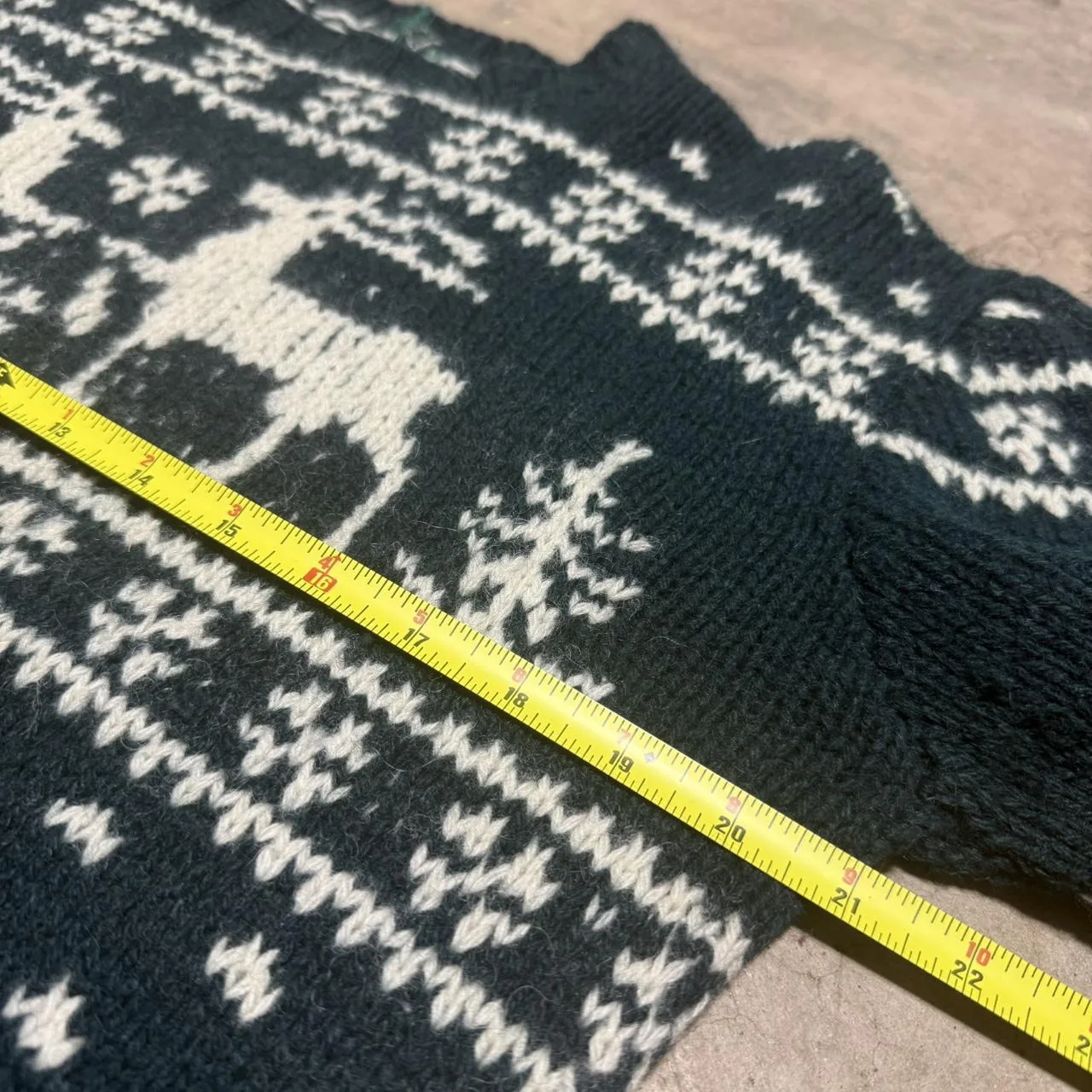 Polo Ralph Lauren Men's Green and White Jumper - Image 4