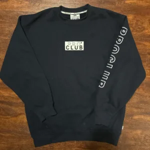 Pro Club Men's Black and Navy Jumper