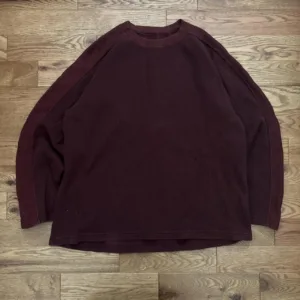 Point Zero Men's Burgundy and Red Jumper