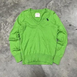 Abercrombie & Fitch Men's Green Jumper