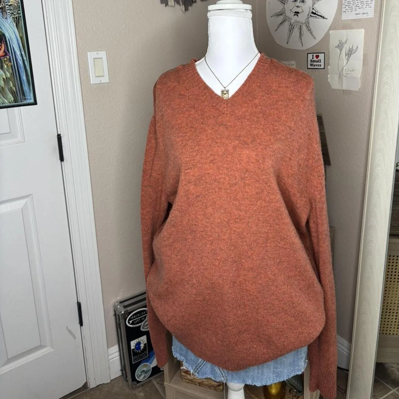 Banana Republic Men's Orange Jumper - Image 2