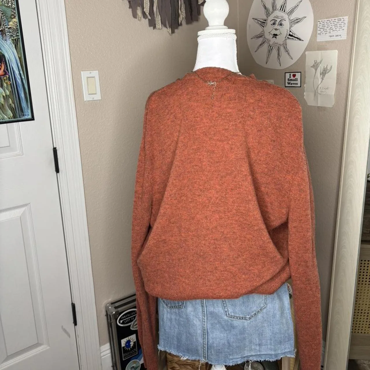 Banana Republic Men's Orange Jumper - Image 3