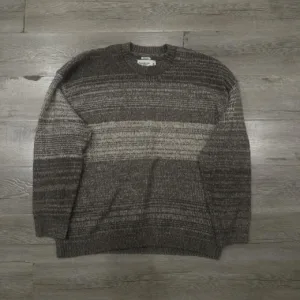 Abercrombie & Fitch Men's Grey and Brown Jumper