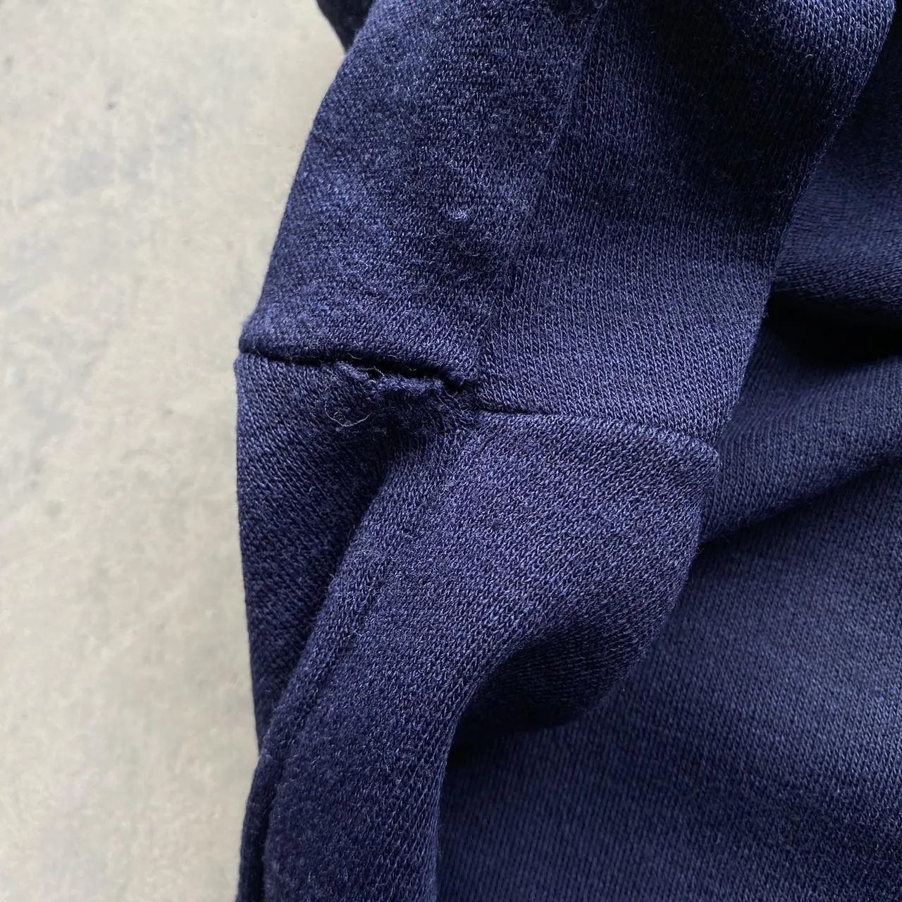 L.L.Bean Men's Navy and Green Jumper - Image 6