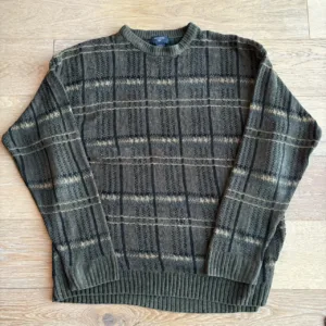 Coogi Men's Green and Khaki Jumper