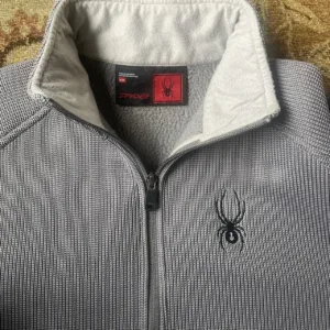Spyder Men's Grey and Blue Jumper