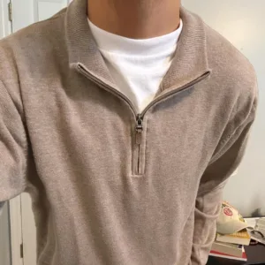 Roundtree & Yorke Men's Brown and Tan Jumper