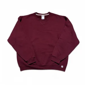 Russell Athletic Men's Burgundy and Red Jumper