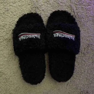 Men's Black Slides