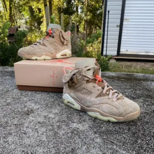 Jordan Men's Tan and Cream Trainers