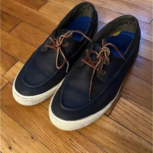 Polo Ralph Lauren Men's Navy and Brown Boat-shoes