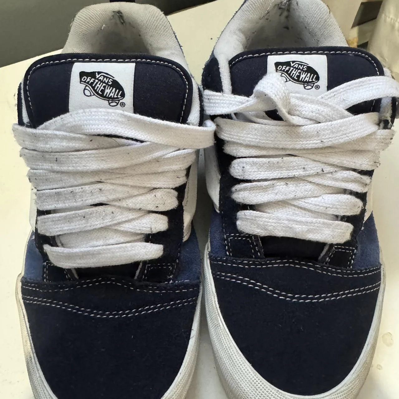 Vans Men's Blue and White Trainers - Image 2