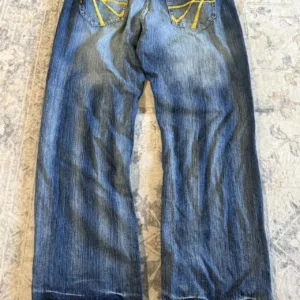 Akademiks Men's Blue and Navy Jeans
