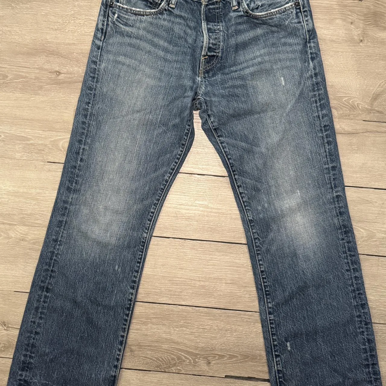 Abercrombie & Fitch Men's Blue and Navy Jeans - Image 2
