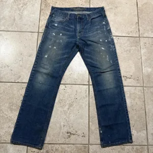 American Eagle Outfitters Men's Blue and Navy Jeans