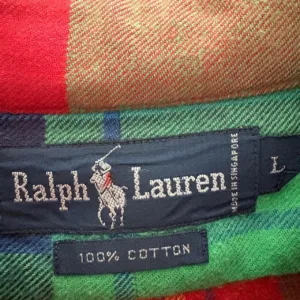 Ralph Lauren Men's Green and Red Shirt