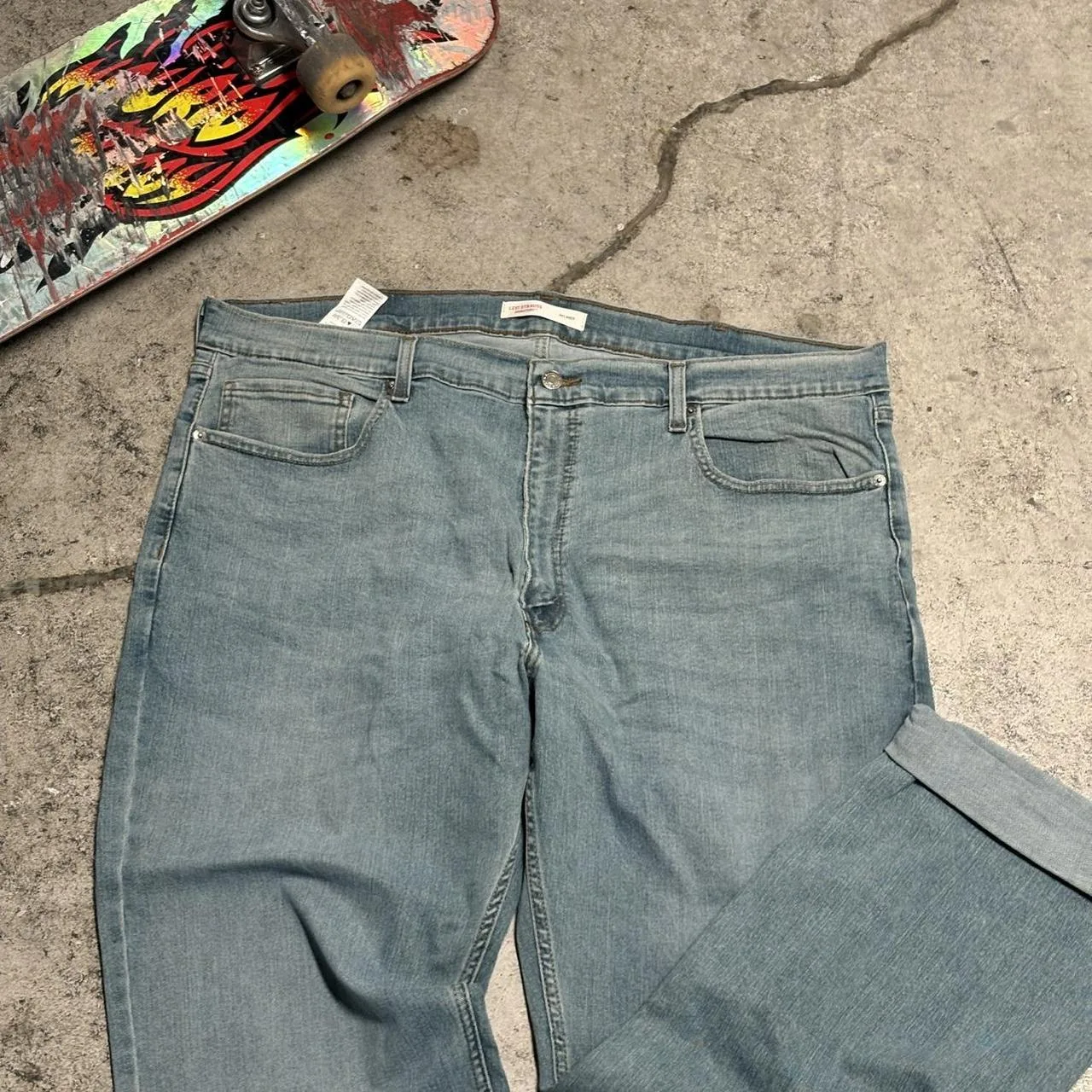 Levi's Men's Blue and Navy Jeans - Image 5