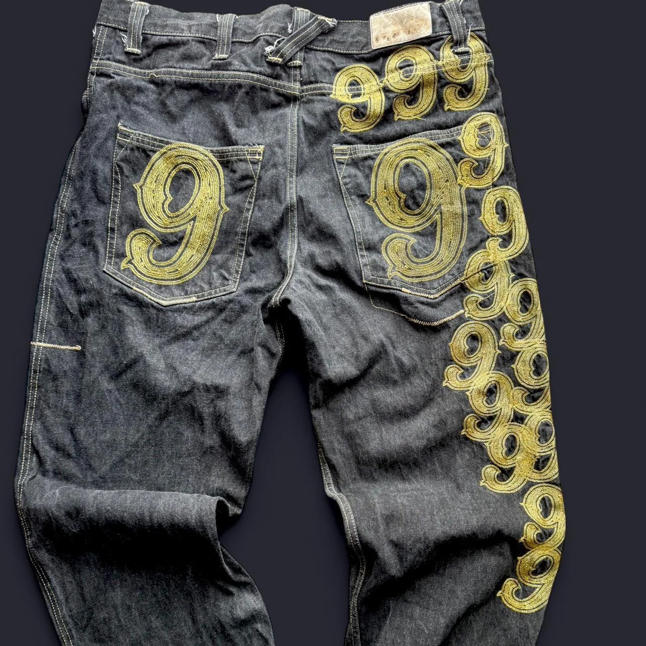 Southpole Men's Black and Navy Jeans - Image 2