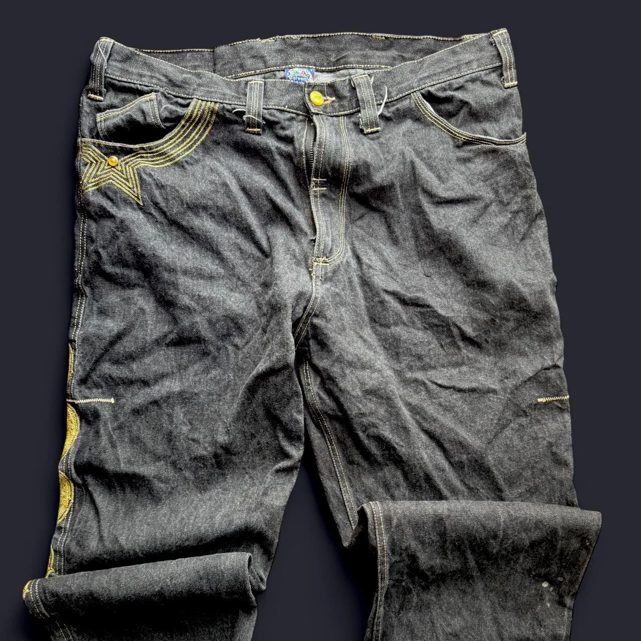 Southpole Men's Black and Navy Jeans - Image 4