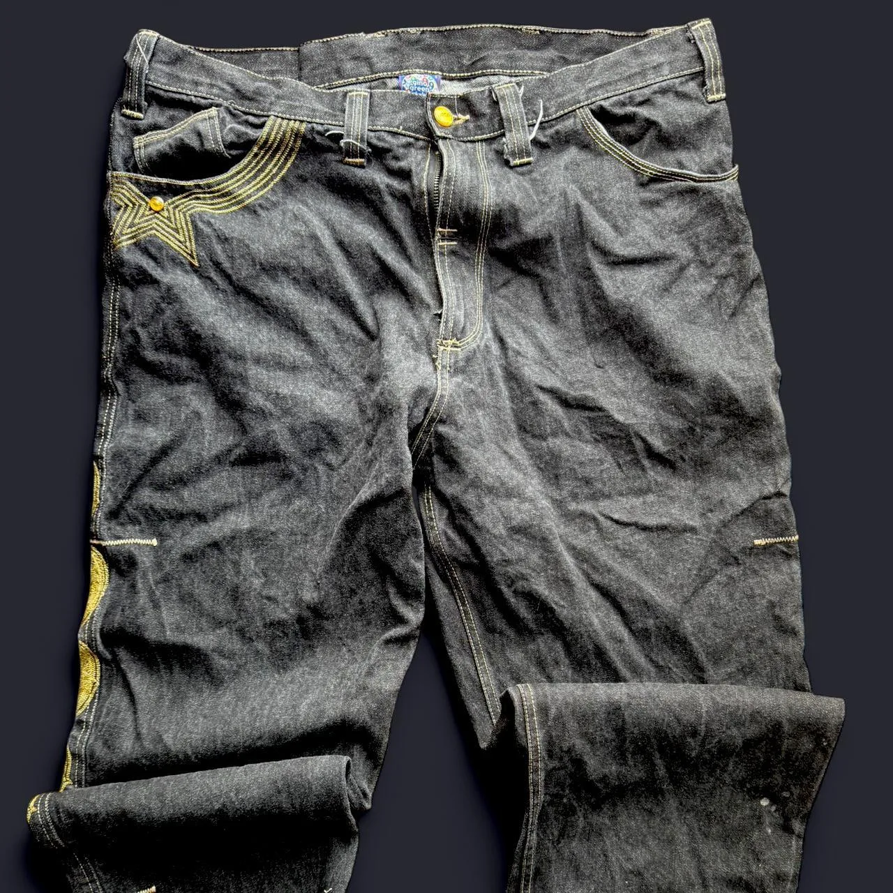 Southpole Men's Black and Navy Jeans - Image 6