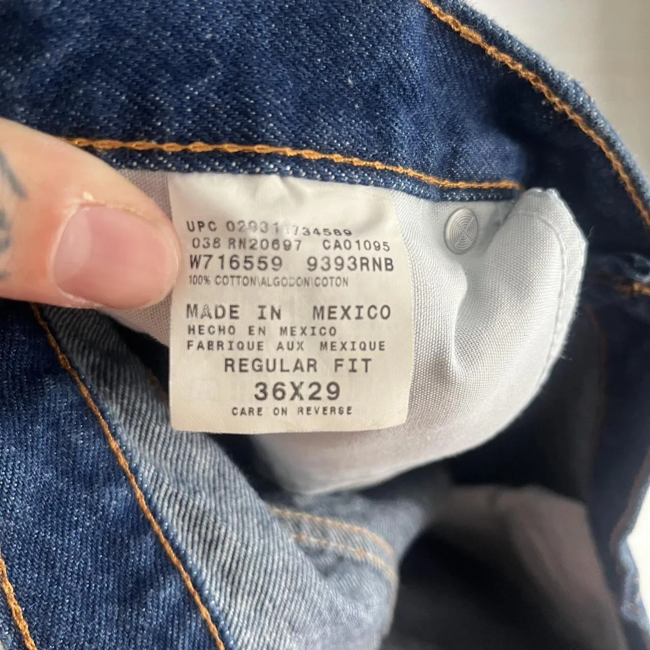 Dickies Men's Blue and Navy Jeans - Image 7