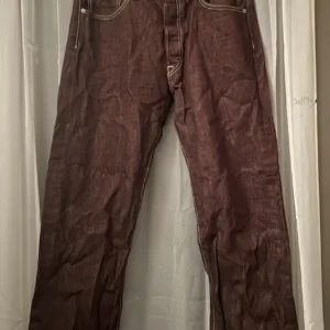 Levi's Men's Brown and Burgundy Jeans