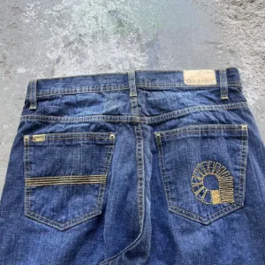 Akademiks Men's Navy and Blue Jeans