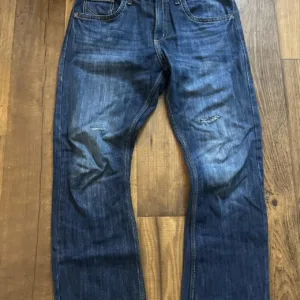 Wrangler Men's Navy and Blue Jeans