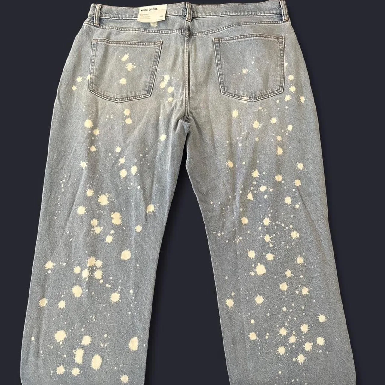 Men's Blue and Navy Jeans - Image 2