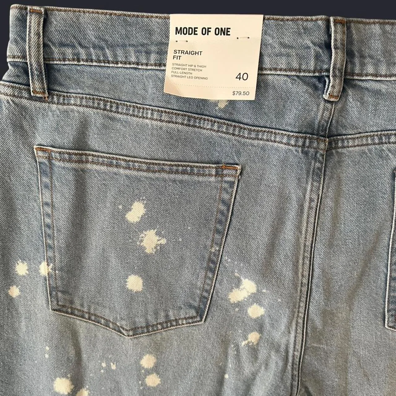 Men's Blue and Navy Jeans - Image 3