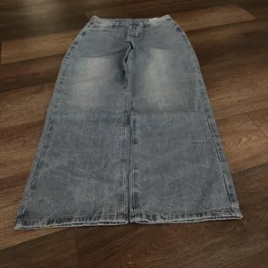 Men's Blue and Grey Jeans