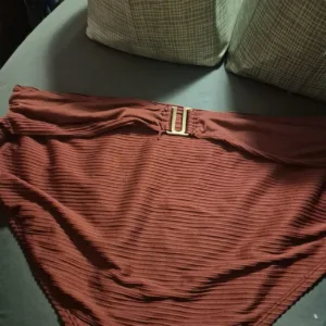 Time and Tru Women's Burgundy and Brown Swimsuit-one-piece