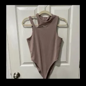 Nike Women's Pink and Purple Swimsuit-one-piece