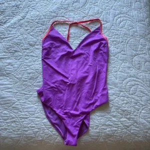 Fabletics Women's Purple and Pink Swimsuit-one-piece