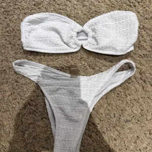 SHEIN Women's White and Grey Swimsuit-one-piece