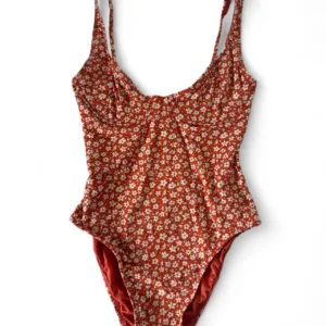 Billabong Women's Orange and Red Swimsuit-one-piece