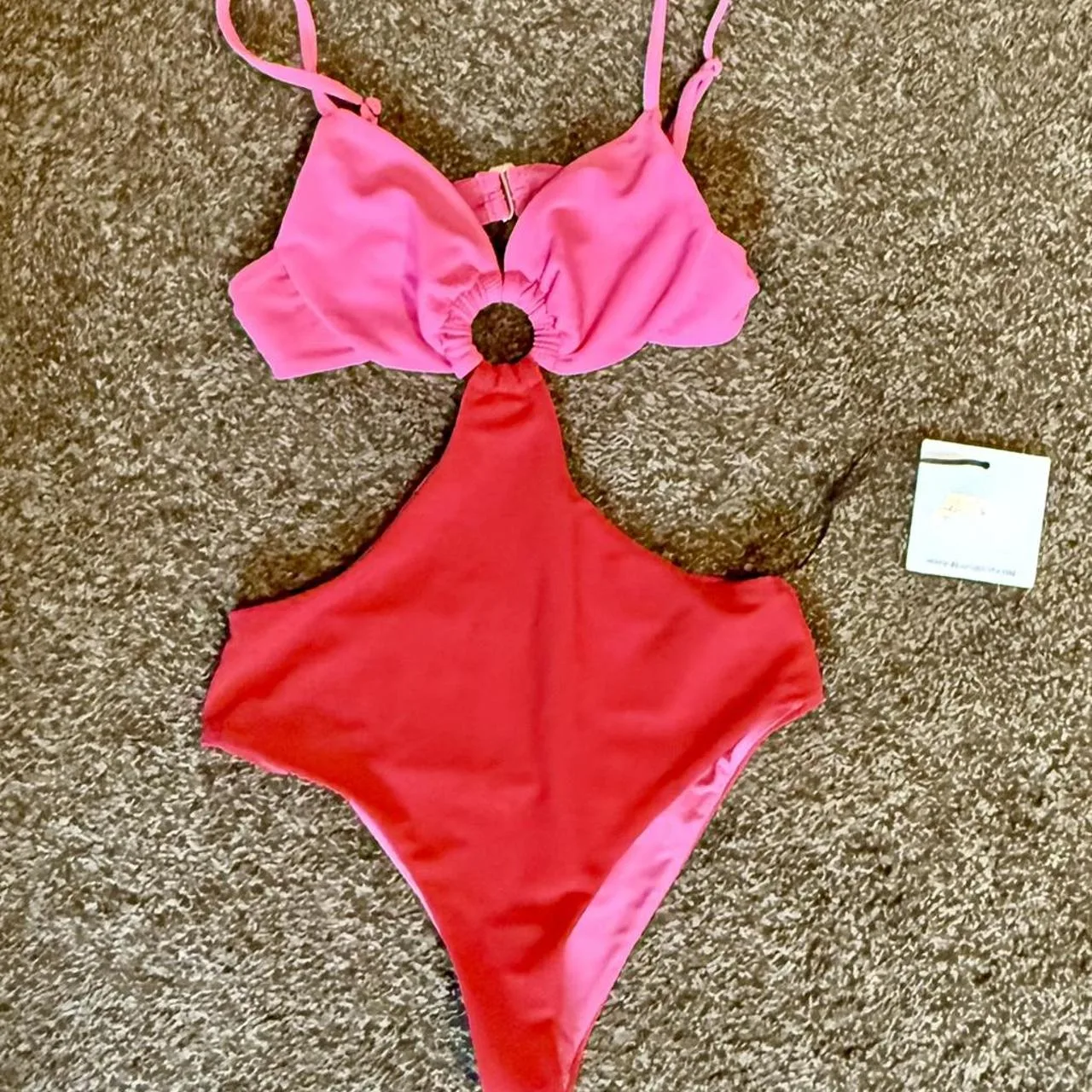 Beach Riot Women's Pink Swimsuit-one-piece