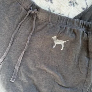 Victoria's Secret Women's Grey and Brown Joggers-tracksuits