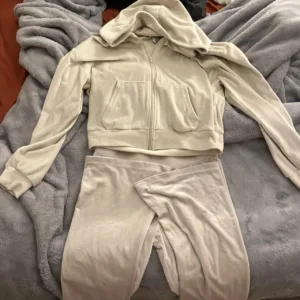 Women's Cream and White Joggers-tracksuits