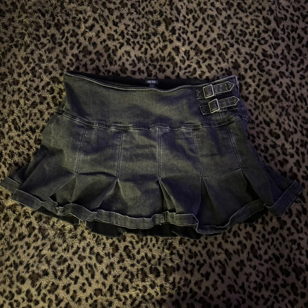 Wild Fable Women's Black and Grey Skirt