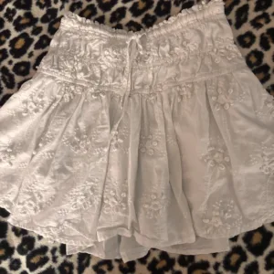 Women's White and Blue Skirt