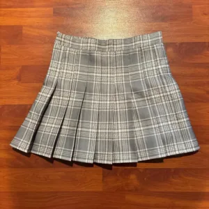 Women's Grey and Blue Skirt