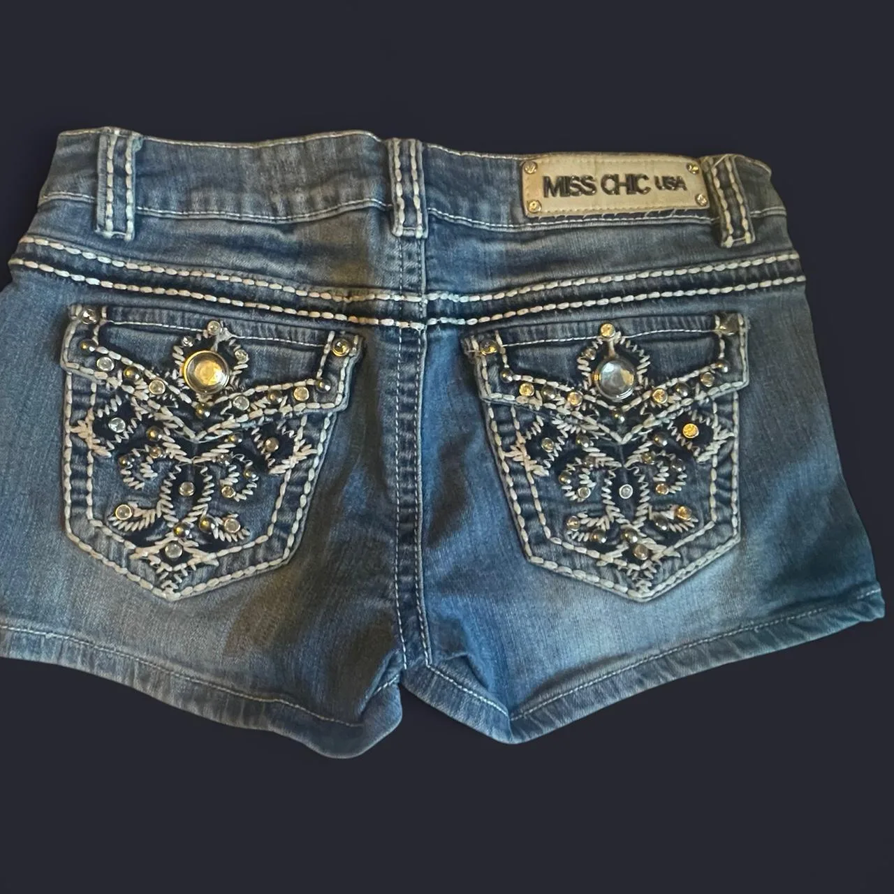 Women's Blue and Navy Shorts