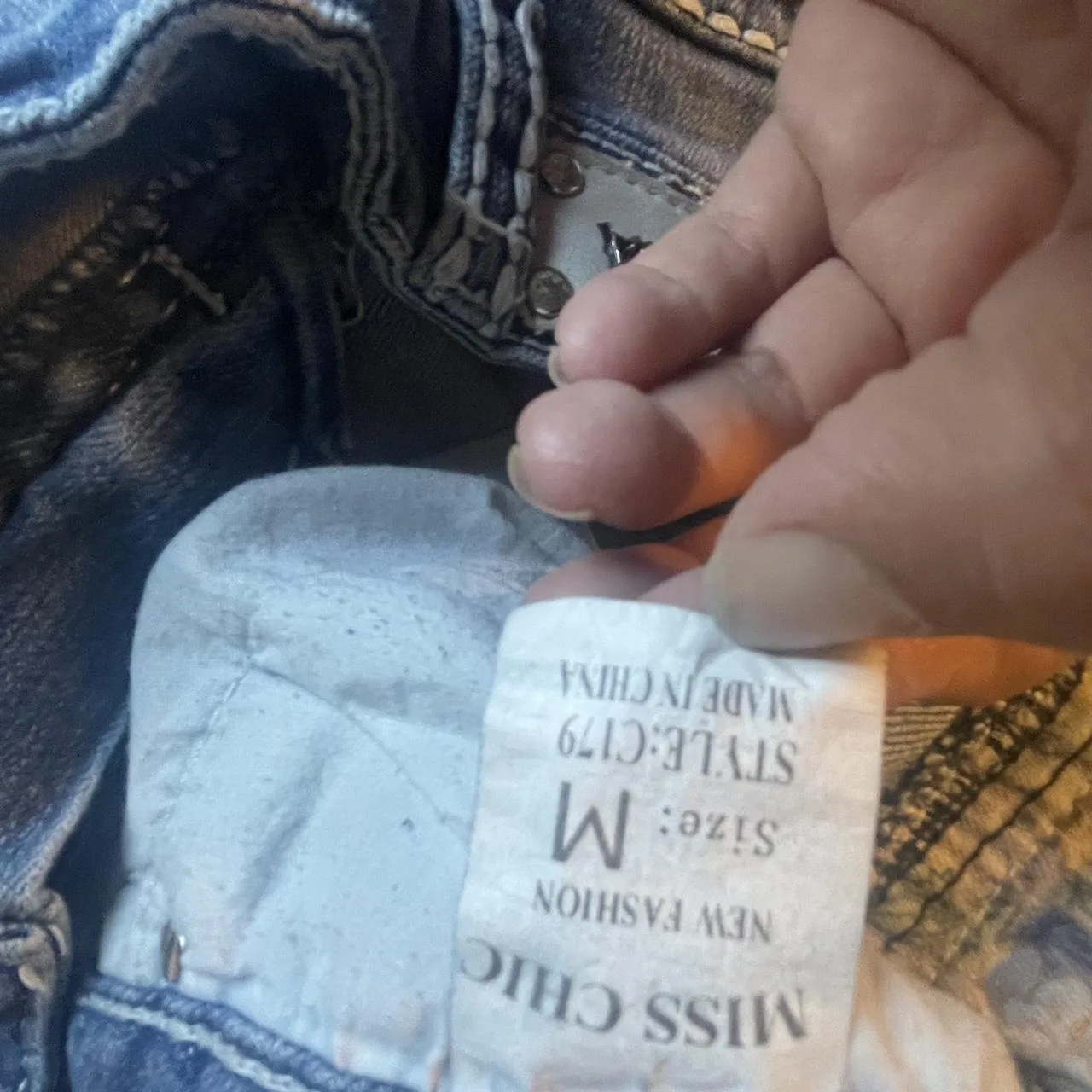 Women's Blue and Navy Shorts - Image 3