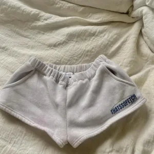 Thats So Fetch Women's White and Purple Shorts