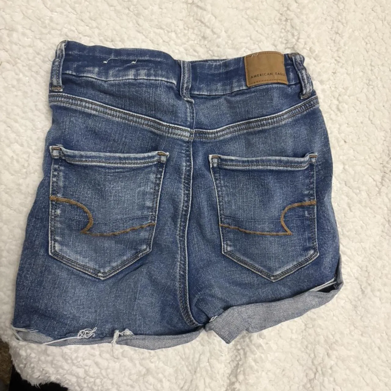 American Eagle Outfitters Women's Blue and Navy Shorts - Image 4