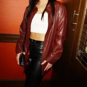 Women's Burgundy and Red Jacket