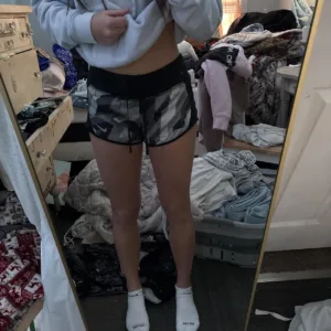 Nike Women's Black and Grey Shorts